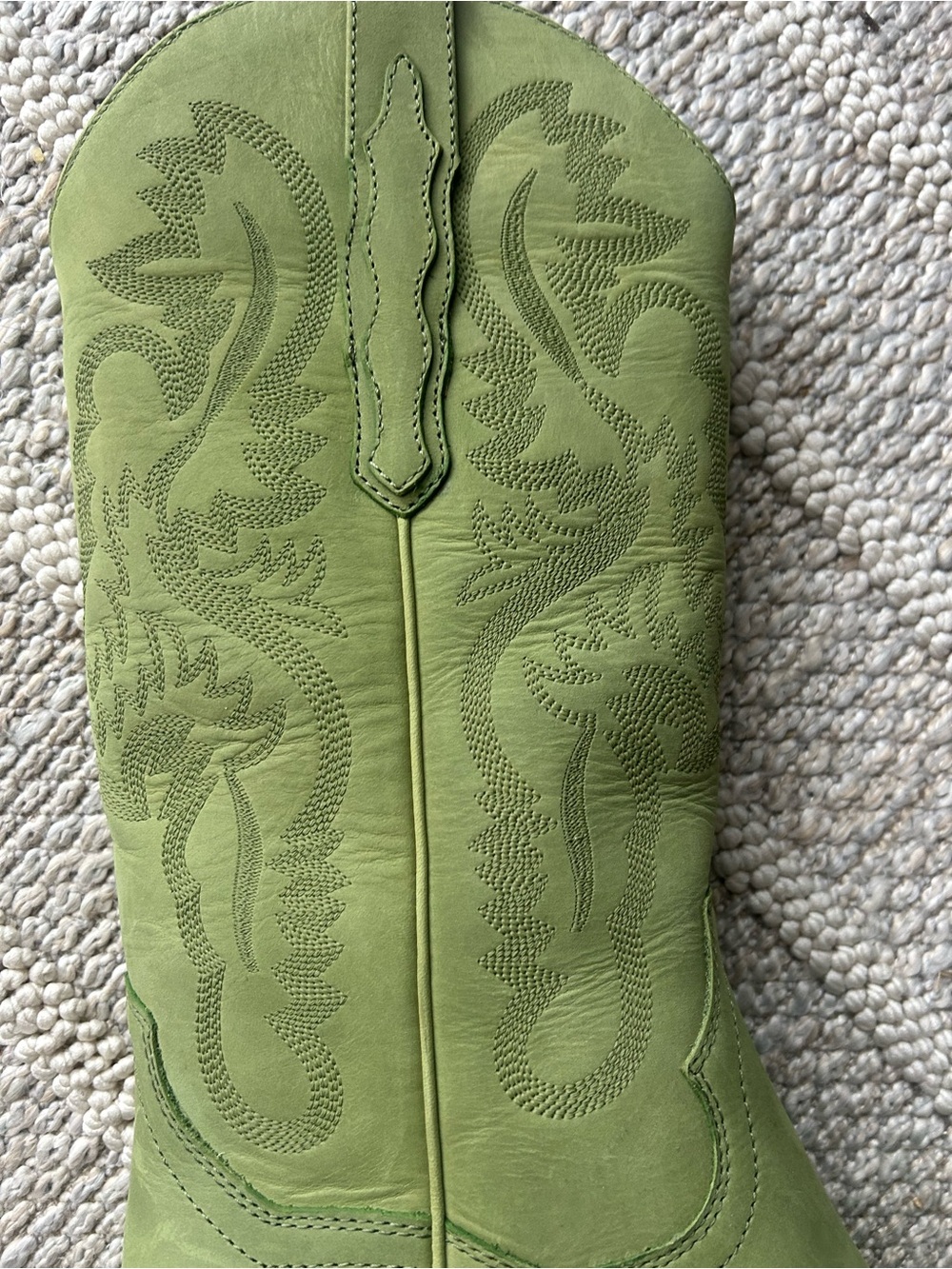 Jeffrey Campbell Olive Green Western Lace-Up Boots - Picture 4 of 6